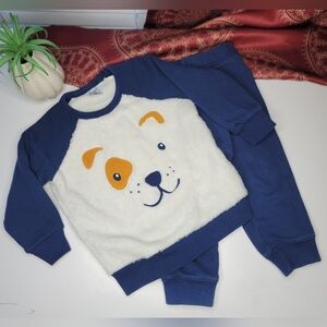 Carter's Outfit Blue White Sweatsuit Size 2T